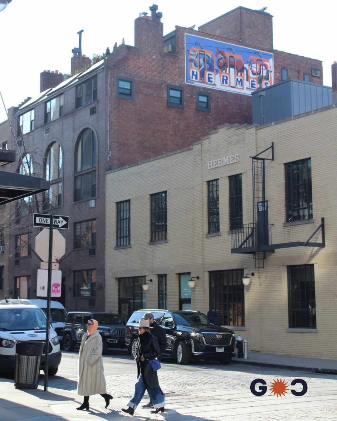 Stylish people strolling in meatpacking district new york city