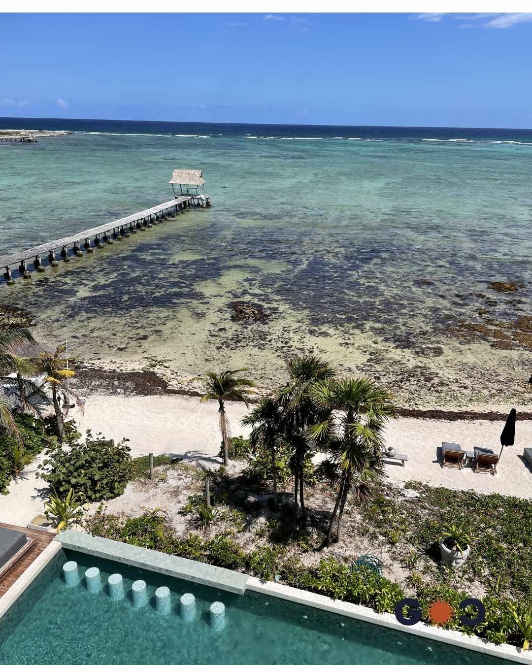 beach views from Tulum Mexico